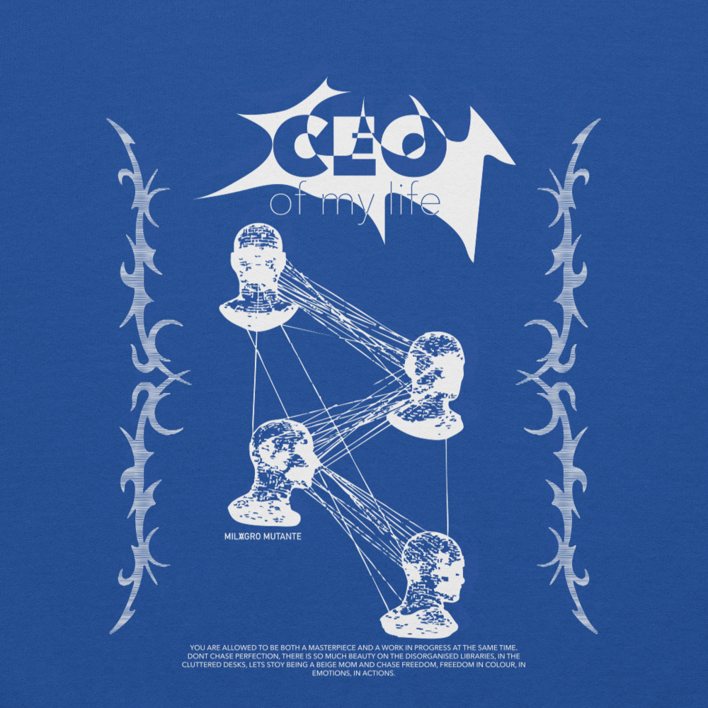 Sudadera Azul eléctrico - CEO of my life